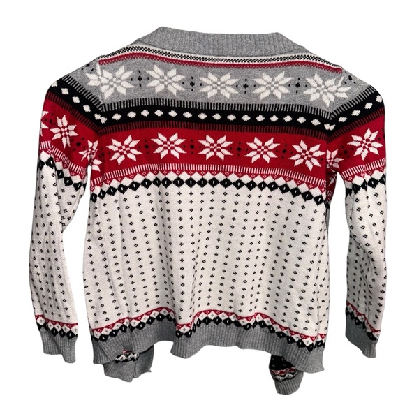 Gymboree Winter Snowflake Sweater Cardigan Size Girls 7-8 - Picture 5 of 6